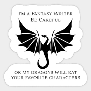 Fantasy Writer Sticker